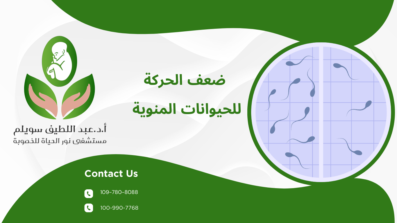 ضعف الحركة للحيوانات المنوية 